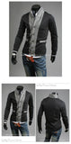 Men's Multi Button High Collar Jacket - TrendSettingFashions