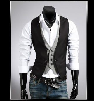 Men's Dress Vest Up 2XL - TrendSettingFashions