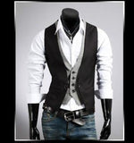 Men's Dress Vest Up 2XL - TrendSettingFashions