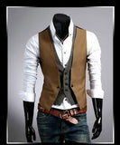 Men's Dress Vest Up 2XL - TrendSettingFashions