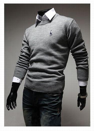 Men's Classic Round Collar Sweater - TrendSettingFashions