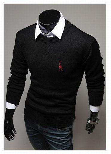 Men's Classic Round Collar Sweater - TrendSettingFashions 