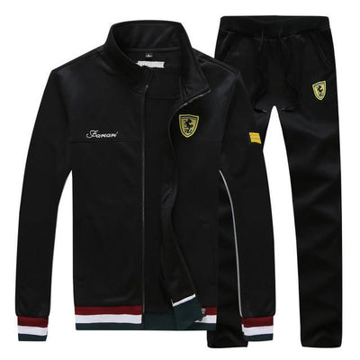 Men's Tracksuit With Stand-Collar - TrendSettingFashions