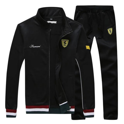 Men's Tracksuit With Stand-Collar - TrendSettingFashions 