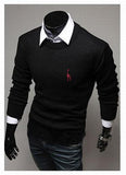 Men's Classic Round Collar Sweater - TrendSettingFashions