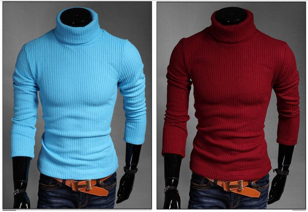 Men's Turtle Neck Sweater - TrendSettingFashions 