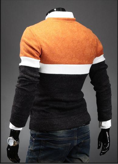 Men's Round Collar Star Sweater - TrendSettingFashions