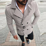 Men's Classic Double Breasted Trench Coat - TrendSettingFashions