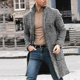Men's Houndstooth Gentleman's Jacket Up To 3XL - TrendSettingFashions