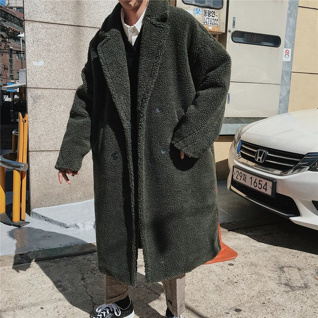 Men's Thick Wool Jacket Up To XL - TrendSettingFashions