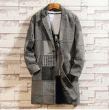 Men's Long Fashion Pea Coat Up To 3XL - TrendSettingFashions