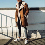 Men's Winter Long Wool Coat Up To 3XL - TrendSettingFashions