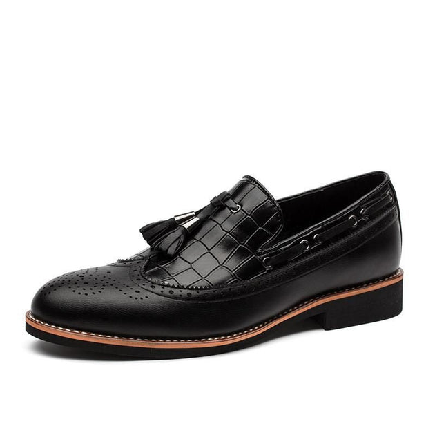 Men's British Brogue Carved Oxfords - TrendSettingFashions
