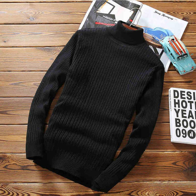 Men's Casual Turtleneck Sweater - TrendSettingFashions
