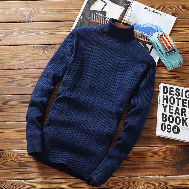 Men's Casual Turtleneck Sweater - TrendSettingFashions