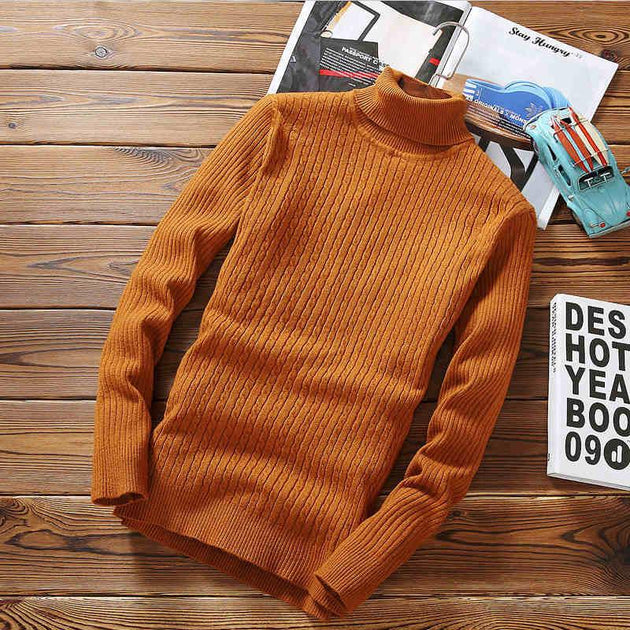 Men's Casual Turtleneck Sweater - TrendSettingFashions
