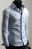 Men's Fashion Pocket Dress Shirt Up To 2XL In 6 Colors - TrendSettingFashions 
