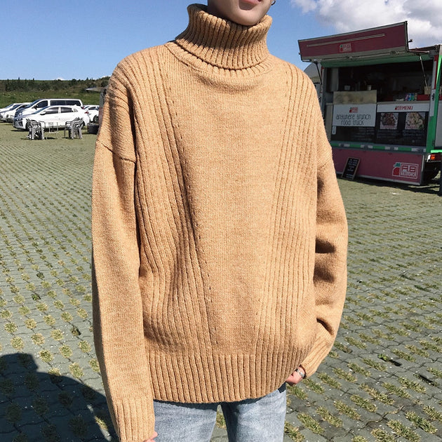 Men's Turtleneck Pullover Up To 2XL - TrendSettingFashions