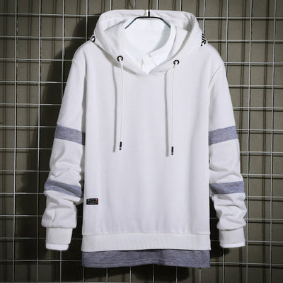 Men's Patchwork Hooded Sweatshirt Up To 4XL - TrendSettingFashions