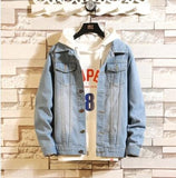 Men's Denim Streetwear Jacket Up To 3XL - TrendSettingFashions