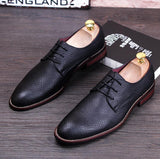 Genuine Leather Men Oxford Dress Shoes - TrendSettingFashions