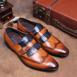 Luxury Genuine Leather Business Dress Shoes In 2 Colors - TrendSettingFashions