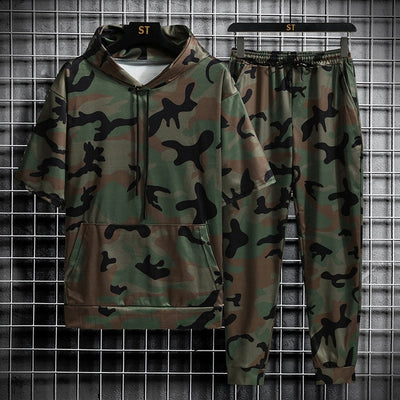 Men's Camouflage Sport Suit Sports (Hoodie+Trousers)Up To 3XL - TrendSettingFashions