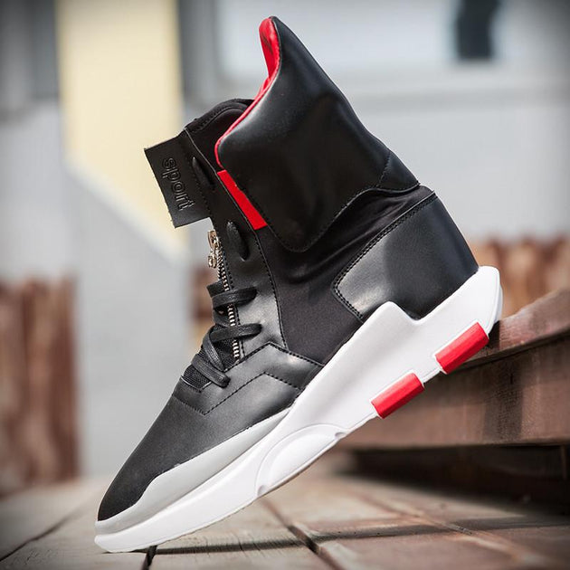 Men's Front Zip High Tops In 3 Colors - TrendSettingFashions