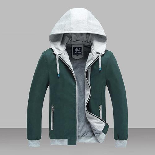 Men's Zip Jacket With Hood - TrendSettingFashions 