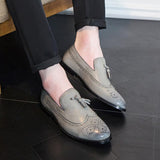 Men's Vintage Genuine Leather Retro Dress Shoes - TrendSettingFashions