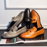 Men's Vintage Genuine Leather Retro Dress Shoes - TrendSettingFashions