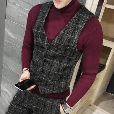 Men's Plaid Vest Up To 5XL - TrendSettingFashions