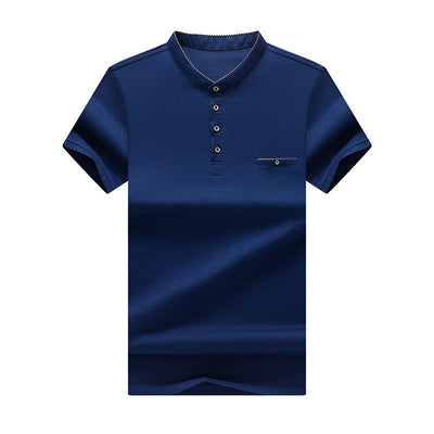 Men's Stand Collar Button Up - TrendSettingFashions