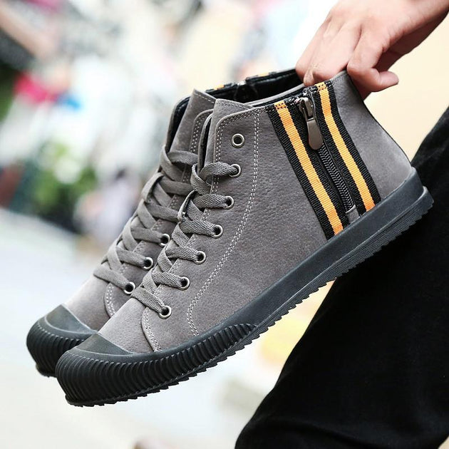 Men's Fashion Suede Zip Up! - TrendSettingFashions