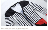 Men's Striped V-Neck Cardigan Up To 5XL - TrendSettingFashions 