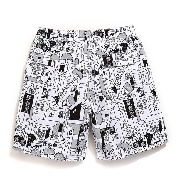 Men's Quick Drying Print Shorts - TrendSettingFashions