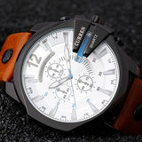 Men's Classy Leather Band Watch - TrendSettingFashions 
