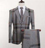 Men's Fashion Stripe Suit In 2 Colors Up To 5XL - TrendSettingFashions