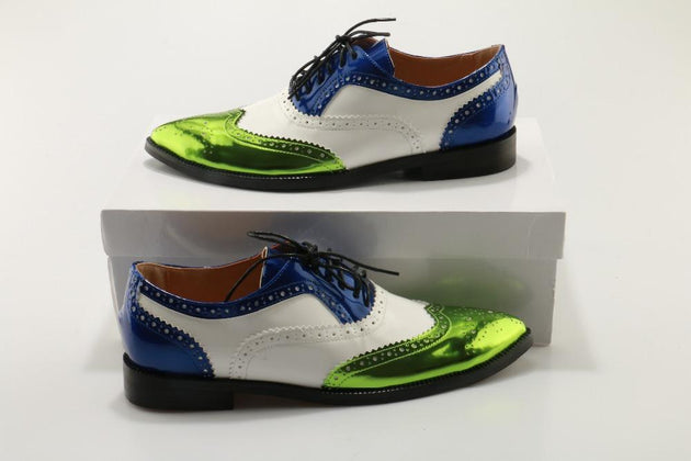 Men's Oxfords Color Pointed Toe Dress Shoes - TrendSettingFashions 