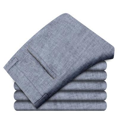 Men's Breathable Cotton Linen Trousers Up To Size 38 - TrendSettingFashions