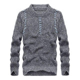 Men's Knitted Crewneck Pullover - TrendSettingFashions 