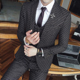 Men's 3 Piece Vintage Plaid Suit Up To XXL - TrendSettingFashions 