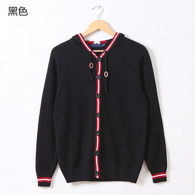 Men's V-Neck Cotton Cardigan - TrendSettingFashions