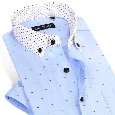 Men's Fashion Collar Button-Down Shirt Up To 4XL - TrendSettingFashions