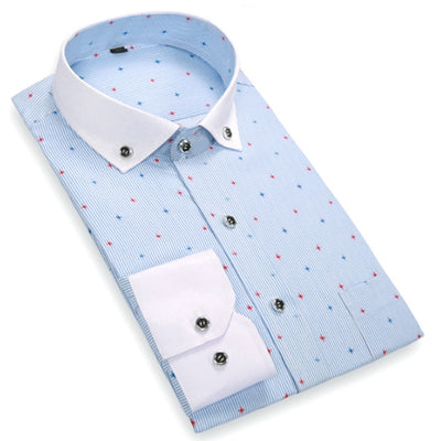 Men's Polka Dot Designer Shirt - TrendSettingFashions 