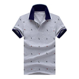 Men's Breathable Polo Shirt With Animal Print( M-3XL) - TrendSettingFashions 