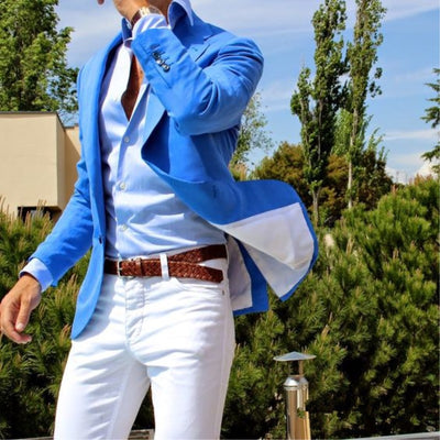 Men's Royal 2 Piece Summer Style Up To 6XL(Jacket +Pants) - TrendSettingFashions