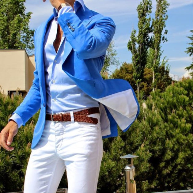 Men's Royal 2 Piece Summer Style Up To 6XL(Jacket +Pants) - TrendSettingFashions