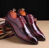 Men's Brogue Carved Breathable Shoes Up To Size 13 - TrendSettingFashions