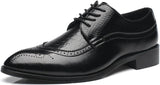 Men's Brogue Carved Breathable Shoes Up To Size 13 - TrendSettingFashions